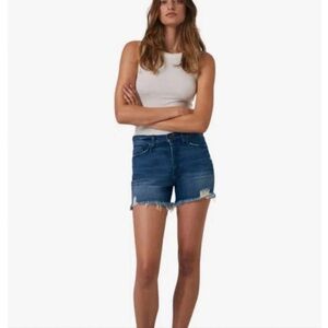 Edison delon High-Waisted Jean Shorts
